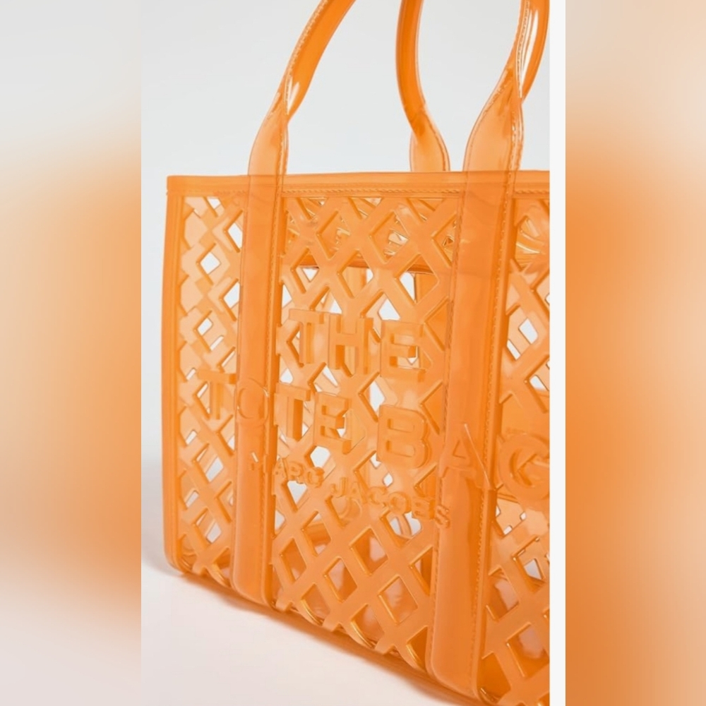 Marc Jacobs Vibrant Orange and Pink Jelly Tote NWT - Picture 2 of 7